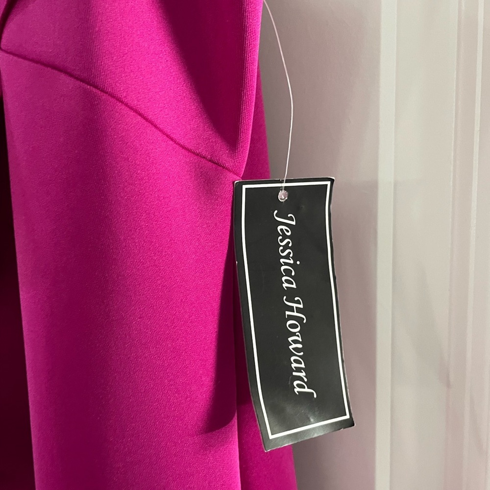 Jessica Howard Fuchsia Ruffle Maxi Dress - Picture 7 of 7